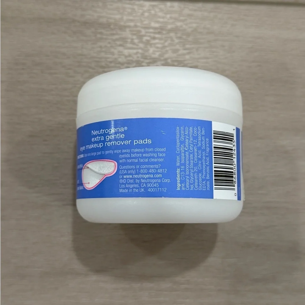 New Neutrogena Extra Gentle Makeup Removing Pads 30 Count Pads Sealed